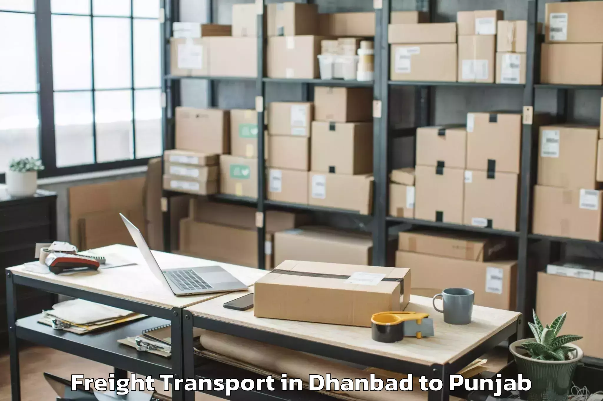 Trusted Dhanbad to Sujanpur Freight Transport